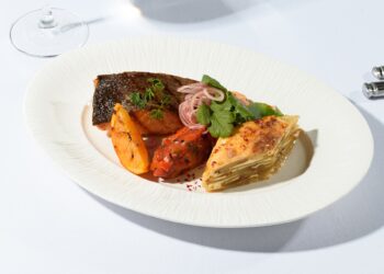 гратен картофельный + лосось с корочкой1